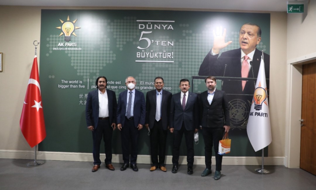 Samir İsgenderoğlu Pakistanlı Misafirleri ile birlikte AK Parti Genel Merkezini ziyaret etti