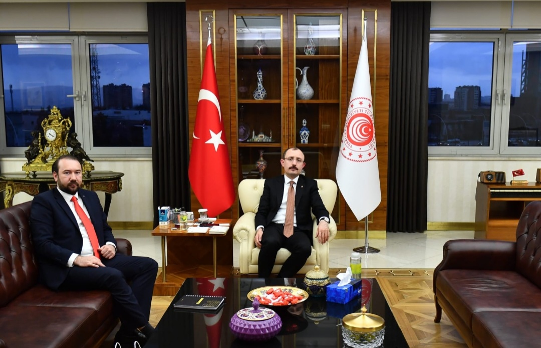Samir İsgenderoğlu Ticaret Bakanı Mehmet Muş'u Ziyaret Etti