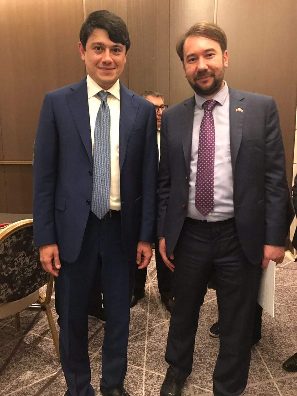 Samir İsgenderoğlu İstanbulda Azerbaycan Devlet Diaspora Komitesi Başkanı Fuad Muradov ile görüştü