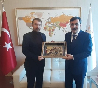 Samir İsgenderoğlu Ak Parti Genel Başkan yaradımcısı Cevdet Yılmaz beyi Ziyaret etti