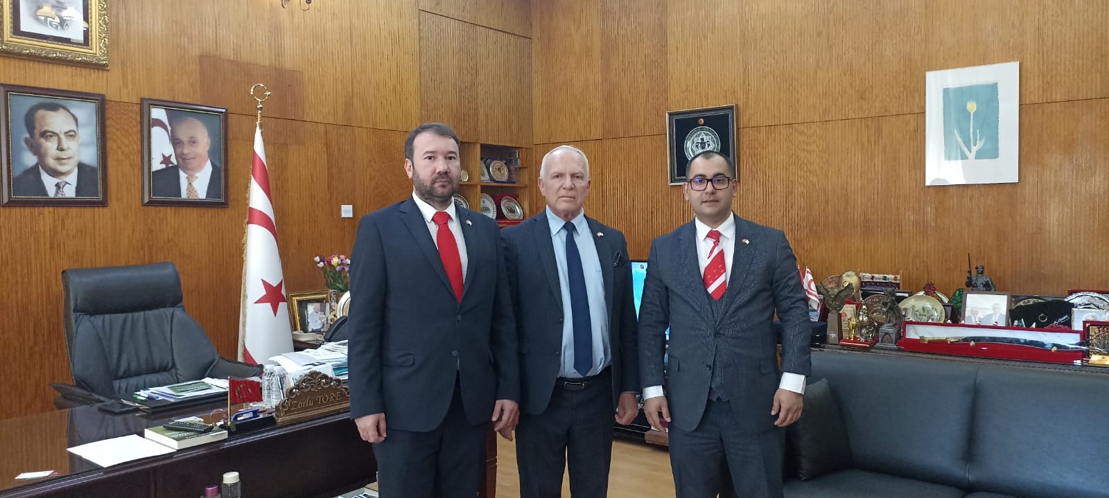 Samir İSGENDEROĞLU KKTC Cumhuriyet Meclisi Başkanı Zorlu TÖRE ile görüştü